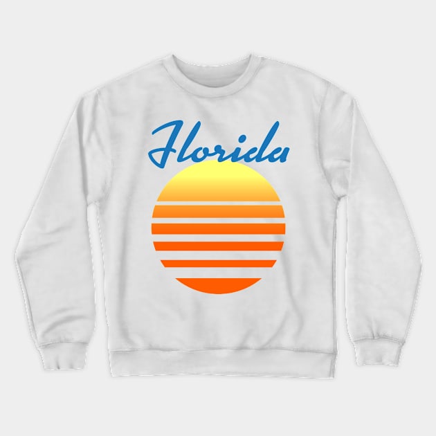 Florida Vintage sun Crewneck Sweatshirt by nickemporium1